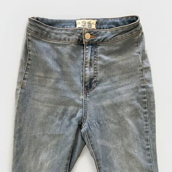 We the Free Jeans Womens 26 Blue Extreme Flare Bell-Bottoms‎ Float on Wide - Picture 3 of 10